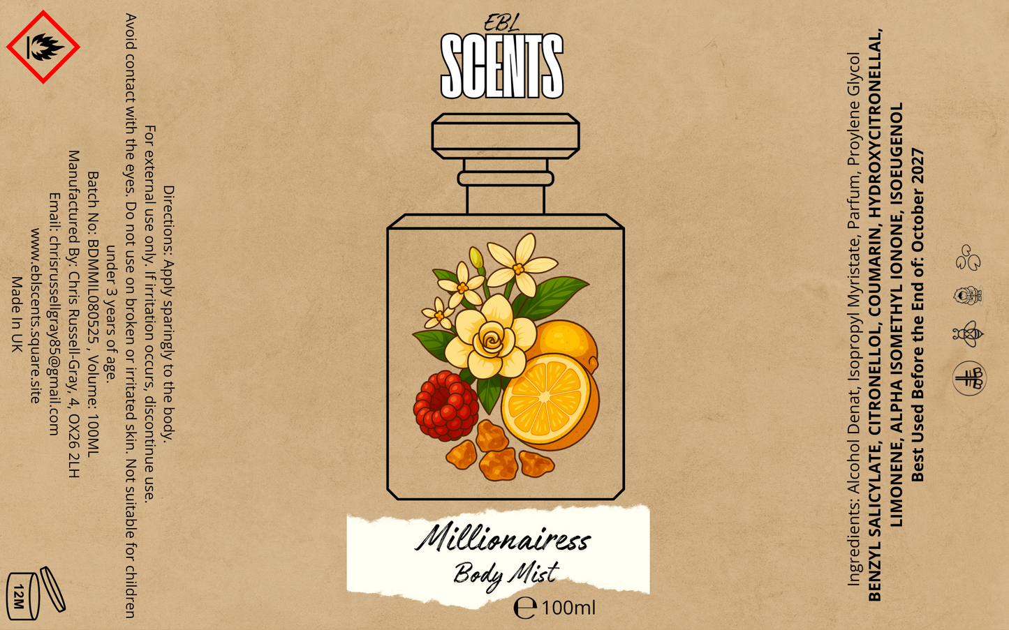 Millionairess Body Mist