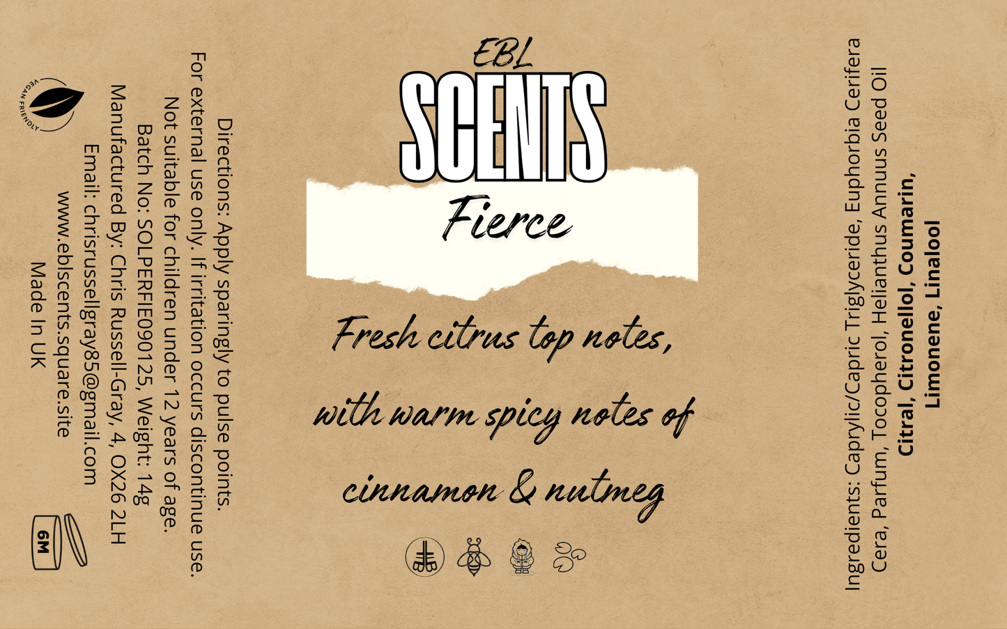 Fierce Solid Perfume
