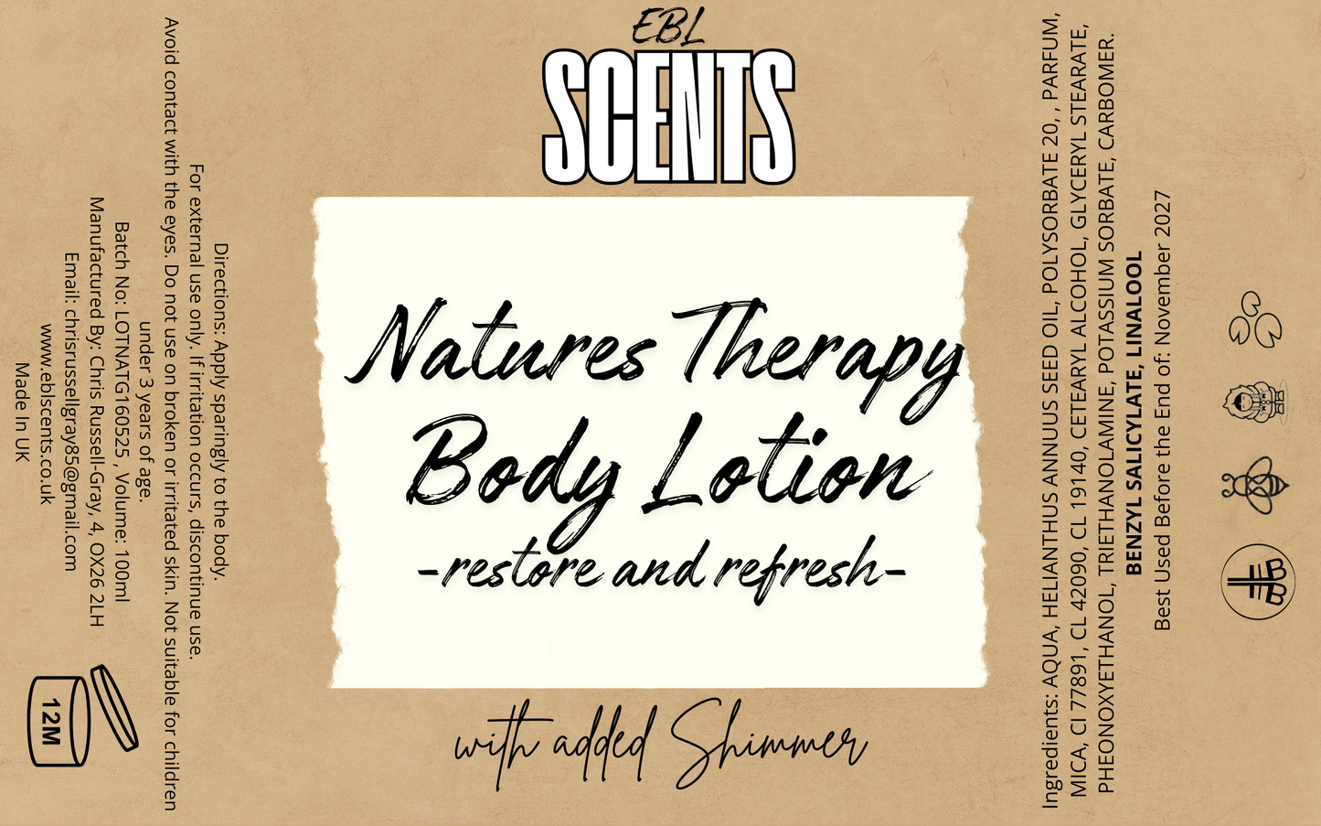 Natures Therapy Body Lotion