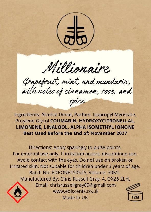 Millionaire Aftershave - 30ml