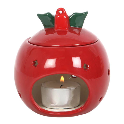 Red Christmas Ornament Bauble Oil Burner